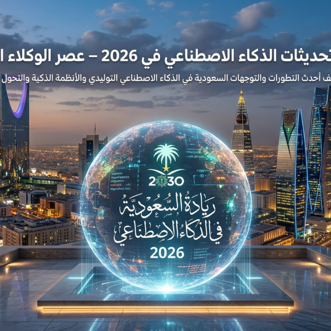 أخبار وتحديثات الذكاء الاصطناعي في 2026 – عصر الوكلاء الأذكياء والريادة السعودية