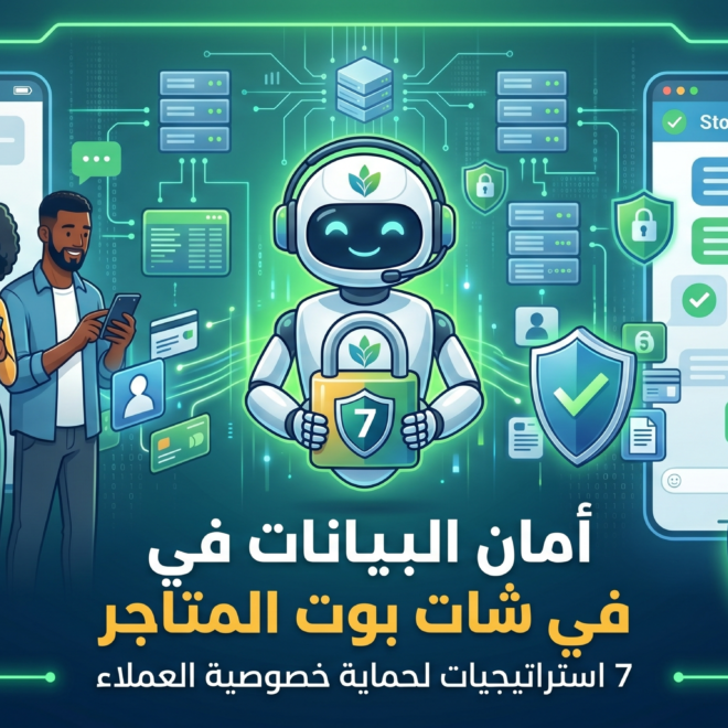 أمان البيانات في شات بوت المتاجر: 7 استراتيجيات لحماية خصوصية العملاء