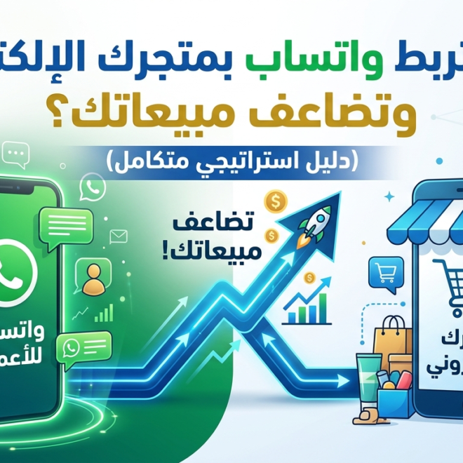 كيف تربط واتساب بمتجرك الإلكتروني وتضاعف مبيعاتك؟ (دليل استراتيجي متكامل)