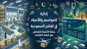 إدارة المواسم والأعياد في المتاجر السعودية : خطة الاتمتة للتعامل مع ضغط الطلبات